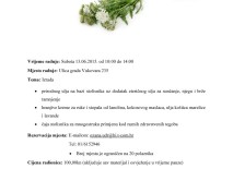 Poziv kreativna radionica Složenac zdravlja i ljepote